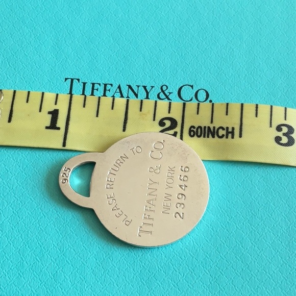 Authentic Tiffany Round Tag X-Large - Picture 5 of 6